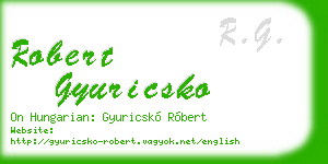 robert gyuricsko business card